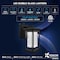 Luxrite Dusk to Dawn Outdoor LED Wall Lantern Bubble Glass 3CCT 3000K-5000K IP54 12W Black Aluminum, 2PK LR40306-2PK - alternate 8